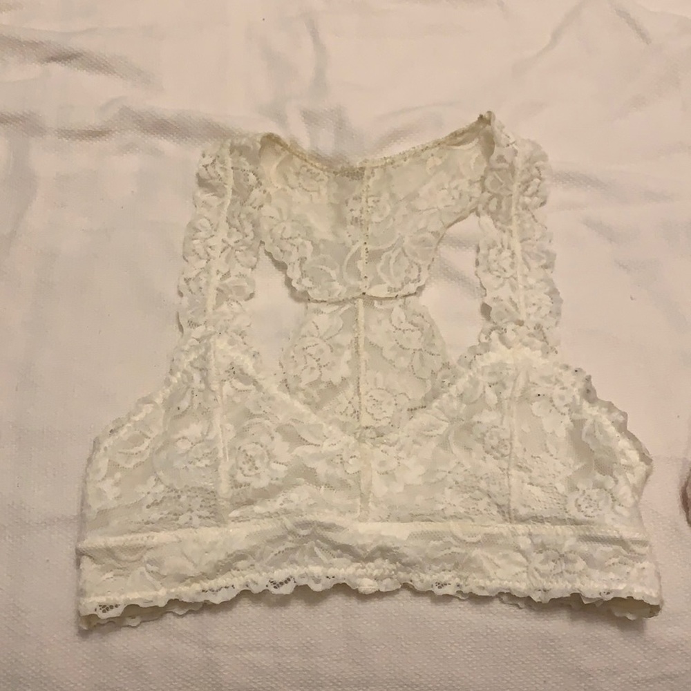white bralette
